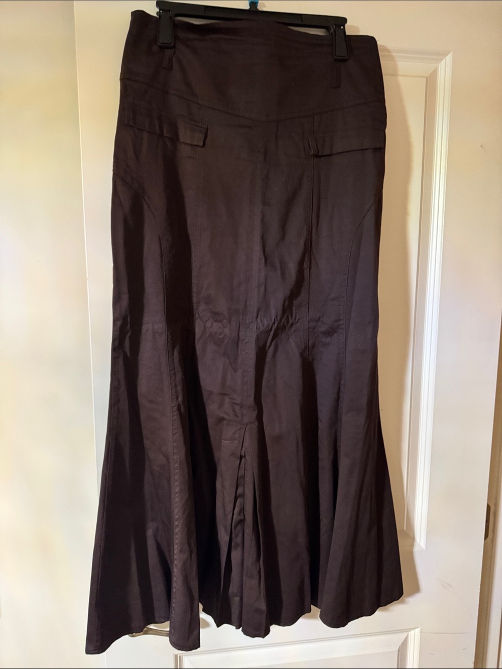 Women's Dark Brown Flared Skirt